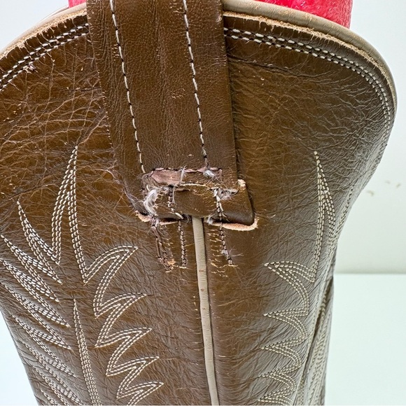 Nocona Mens 7.5 Texas Rockabilly Rodeo Western Boots Vintage Texas Made in USA - Picture 4 of 14